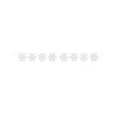 Girlanda papierowa świąteczna z motywem Śnieżynki Snowflakes długość 2 metry 1 sztuka