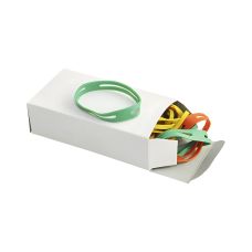 Gumki krzyżowe Q-CONNECT do paczek, 0,1kg, średnica 100mm, mix kolorów, 200 szt.