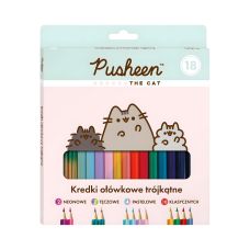 Kredki ołówkowe Pusheen 18 kolorów 18 cm