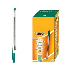 Długopis BIC Cristal Original zielony Pudełko 50szt