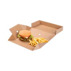 Pudełko papierowe na burgera rozkładane 24,5 x 12 x 10 cm 100 sztuk