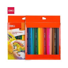 Kredki ołówkowe trójkątne COLORUN DELI 24 kolory