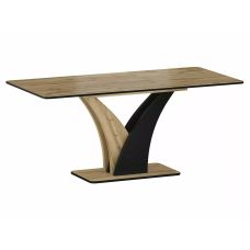 Stół rozkładany dąb artisan czarny 120-160x68 Vento Signal
