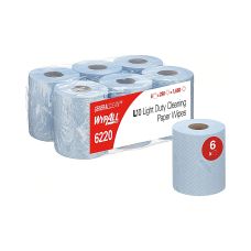 Ręcznik papierowy WYPALL L10 General Clean 1-warstwowy 6 rolek x 280 listków niebieski