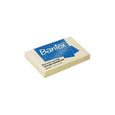 Karteczki samoprzylepne Bantex 50x75mm, 100 kartek, żółty