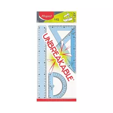 Zestaw Geometryczny Study Niełamliwy 4 Elementy Linijka 30cm