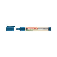 Marker do tablic suchościeralnych Edding EcoLine, okrągła końcówka, 1,5-3 mm, niebieski