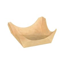 Miseczka papierowa z drewnianym wykończeniem kwadratowa 4 x 4 x 1,5 cm 50 sztuk