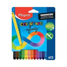 Kredki grafitowe Maped Infinity 12 kolorów