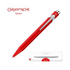 Pióro kulkowe Caran d'Ache 849 w eleganckim pudełku, czerwone
