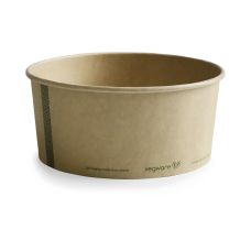 Miska papierowa sałatkowa kraft brązowa 1500 ml średnica 185 mm 50 sztuk