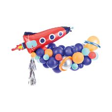Girlanda Balonowa Rakieta Mix Kolorów Zestaw Dekoracyjny 154x130cm