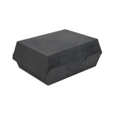 Lunch box termiczny czarny z tworzywa 22,5 x 17 x 8,5 cm 50 sztuk
