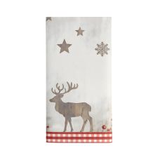 Obrus papierowy ala tkanina świąteczny X-mas Deer 120x180cm 1 sztuka