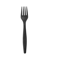 Widelce jednorazowe z pestek awokado czarne 17,2 cm 200 sztuk