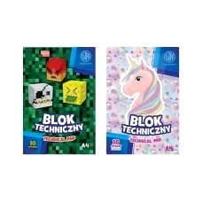 Blok techniczny biały ASTRAPAP A4 10 kartek