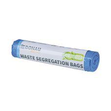 Worki do segregacji odpadów DONAU HOME, z taśmą, papier, 120l, 10 szt., niebieskie