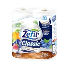 Ręcznik papierowy Zefir Classic, biały, 2-warstwowy, 2 rolki, 20m