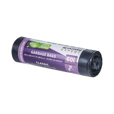 Worki na odpady DONAU EXPERT, klasyczne, LDPE, 60l, 10 szt., czarne