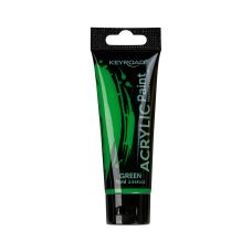 Farba akrylowa KEYROAD zielona 75ml tubka do malowania hobby i prac plastycznych