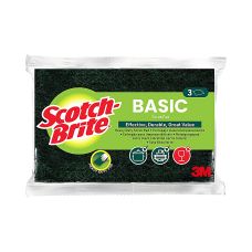 Zmywak do szorowania SCOTH-BRITE Basic włóknina zielony 3 szt.