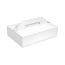 Pudełka kartonowe na ciastka z uchwytem brązowe 27 x 18 x 8 cm 50 sztuk