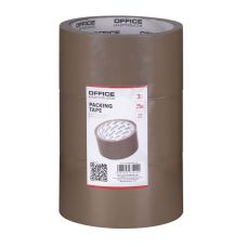Taśma pakowa brązowa Office Products 48mm x 50y 36mic 3 sztuki