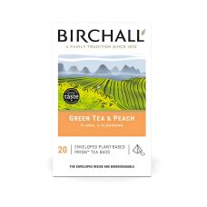 Herbata birchall green tea & peach prism, 20 saszetek