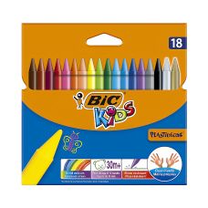 Kredki świecowe BIC Plastidecor zestaw 18 kolorów