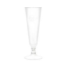 Kieliszki PLA do szampana przezroczyste 100 ml 5,5 x 16 cm 24 sztuki