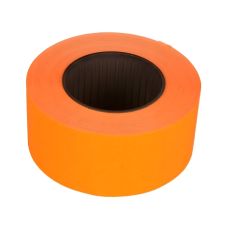 Etykiety do metkownicy 1-rzędowe EMEKO prostok. 21,5x12 pomarańczowe słupek