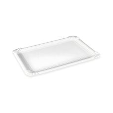 Tacka papierowa biała jednorazowa 23 x 16 cm do gastronomii cateringowej 250 sztuk