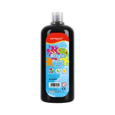 Farba akrylowa KEYROAD czarna w butelce 1000ml do malowania powierzchni