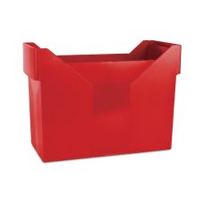 Mini archiwum plastikowe DONAU czerwone na dokumenty A4