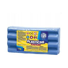 Plastelina szkolna Astra 1kg niebieska