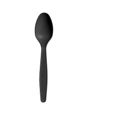 Łyżki jednorazowe z pestek awokado czarne 16,3 cm 200 sztuk