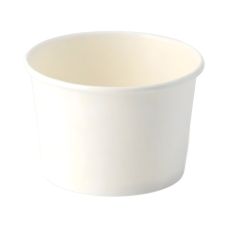 Kubek papierowy do lodów biały 130 ml, średnica 76 mm, opakowanie 50 szt.
