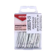 Spinacze metalowe OFFICE PRODUCTS 50mm srebrne w pudełku 30 sztuk