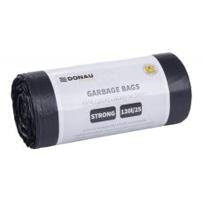 Worki na śmieci DONAU HOME, mocne (LDPE), 120l, 25 szt., czarne