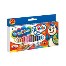 Kredki do szkoły BAMBINO 24 kolory + temperówka - kompletny zestaw szkolny
