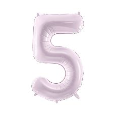Balon Foliowy Cyfra 5 Fioletowy 72cm do Powietrza i Helu