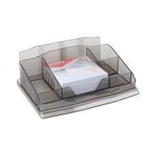 Przybornik na biurko plastikowy OFFICE PRODUCTS z karteczkami dymny 1 sztuka