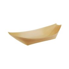 Miseczka papierowa drewniana łódka 25 x 10 cm 50 sztuk do cateringu i eventów