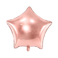 Balon Foliowy Gwiazdka Metalizowany Różowe Złoto 48cm