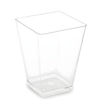 Pojemniki na przekąski papierowe kwadratowe 6x6x7,5cm 160ml 20 sztuk