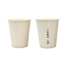 Kubek papierowy biały z dyspersją 250 ml średnica 80 mm 50 sztuk