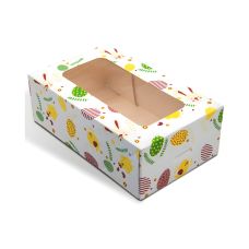 Kartonik z okienkiem wielkanocny 12,5x21x7 cm 20 sztuk