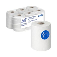 Ręcznik papierowy w roli SCOTT Essential Slimroll 1-warstwowy 190m biały 6 szt.