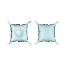 Balon foliowy kwadrat dwustronny mglisty niebieski 35x35 cm (4 szt.)