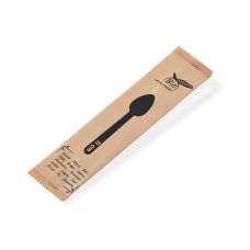 Łyżeczki drewniane pojedynczo pakowane naturalne 11 cm 100 sztuk